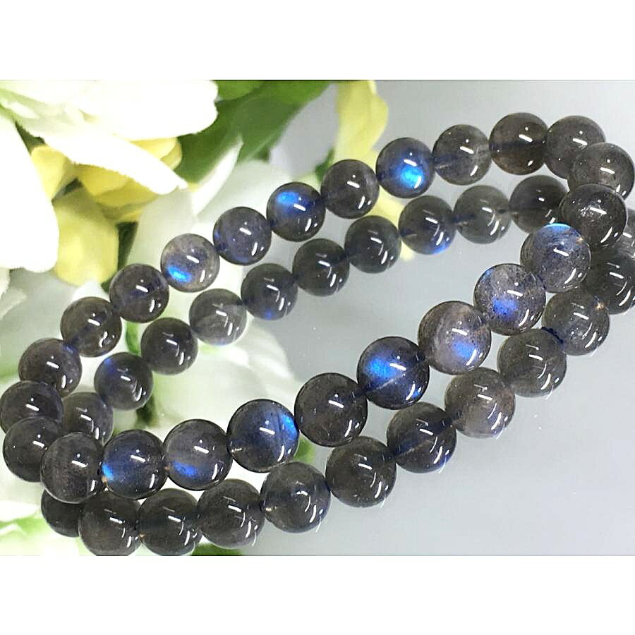 パワーストーン ブレスレット 天然石 高品質 ラブラドライト 8mm ハンドメイド アクセサリー プレゼント 女性 男性 ブルーレッセンス ギフト 運気 幸運 ...