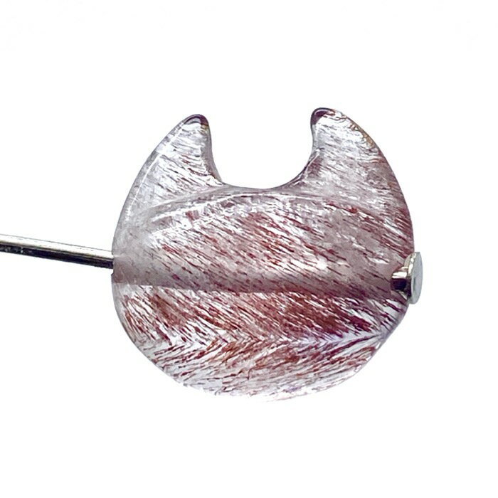 パワーストーン 天然石 レピドクロサイトインクォーツ 猫 1個 レッドスーパーセブン ファイアークォー..