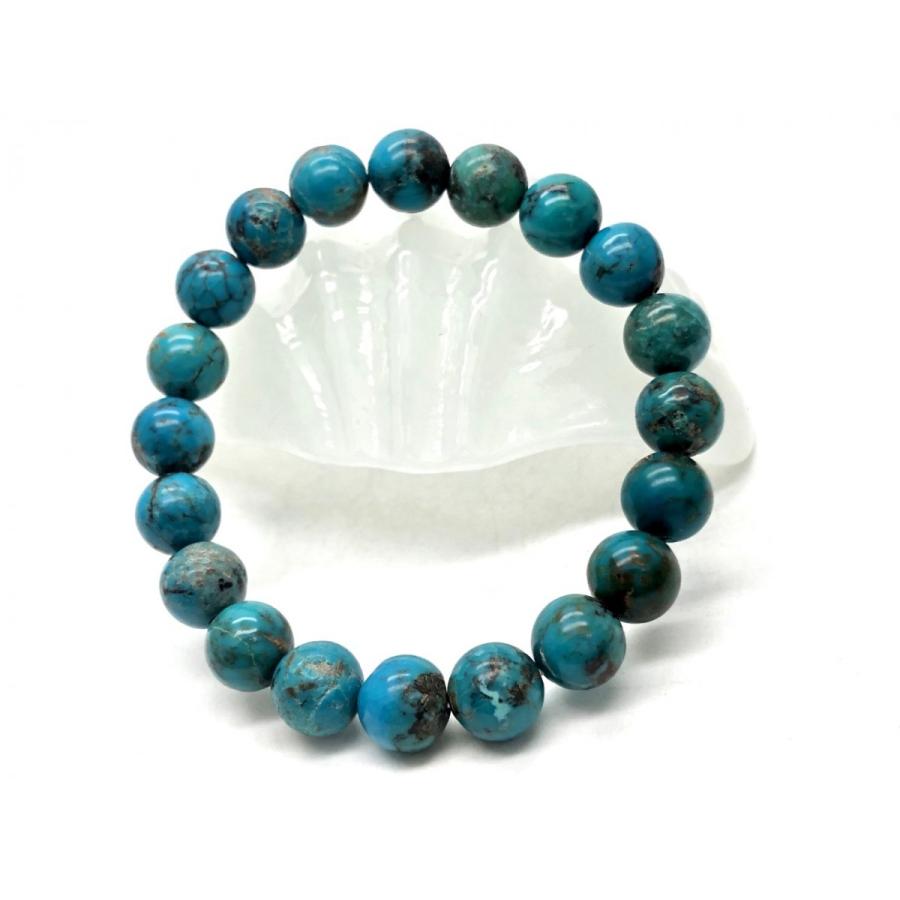 パワーストーン ブレスレット 天然石 ターコイズ 10mm プレゼント アクセサリー 女性 男性 ギフト 運気 幸運 オリジナル メンズ レディース