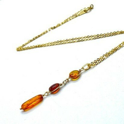 バルティックアンバー琥珀ネックレス...