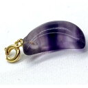 フローライト 月型 ペンダントトップ 天然石 パワーストーン ハンドメイド アクセサリー プレゼント 女性