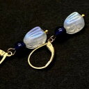 パワーストーン ピアス 天然石 レインボームーンストーン うさぎ サファイア K16GP アクセサリー プレゼント 男性 女性 男性 ハンドメイド ギフト 運気 幸運 オリジナル メンズ レディース
