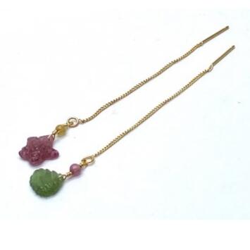 パワーストーンピアス天然石トルマリ...