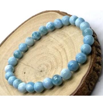 天然石 パワーストーン 高品質 ラリマー 7mm 口答鑑別済 ブレスレット No.15797 アクセサリー プレゼント 女性 男性 1点物