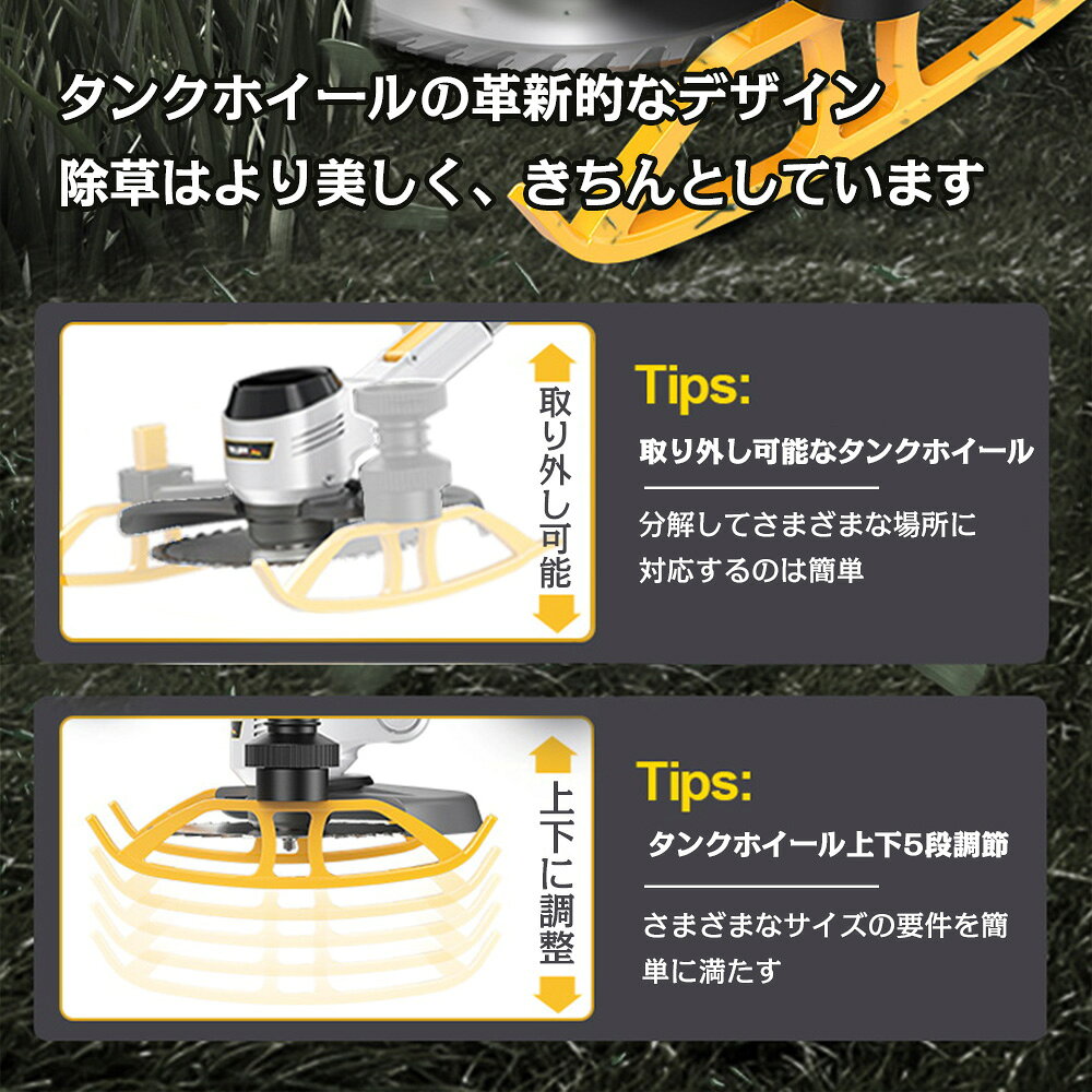 草刈り機 充電式 充電式草刈機 コードレス 6インチ刈払機 芝刈り機 電動芝刈機 草...