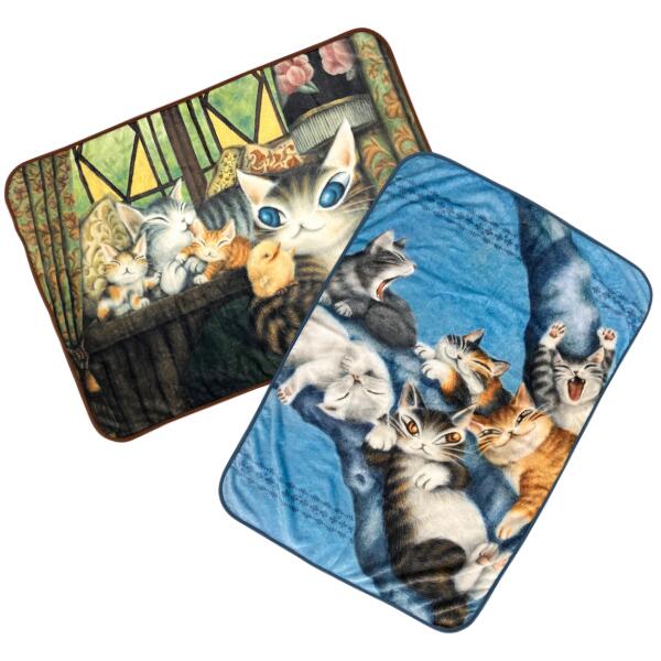 わちふぃーるど フランネルブランケット（アルス／猫の島）[中国製]
