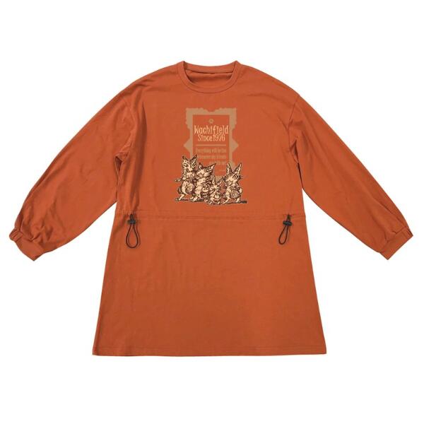 わちふぃーるど お菓子ドローコードチュニック レンガ（M／F）[中国製]