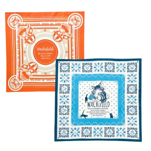 わちふぃーるど バンダナ （気球／青い街） [日本製]