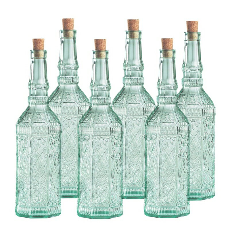 Bormioli Rocco ガラスタンブラー フィエーゾレガラスボトル ×6本 ピッチャー[イタリア製]