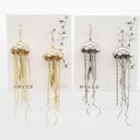 gargle (ガーグル) ジェリーフィッシュ ピアス (ゴールド/シルバー)【サイエンスシリーズ】