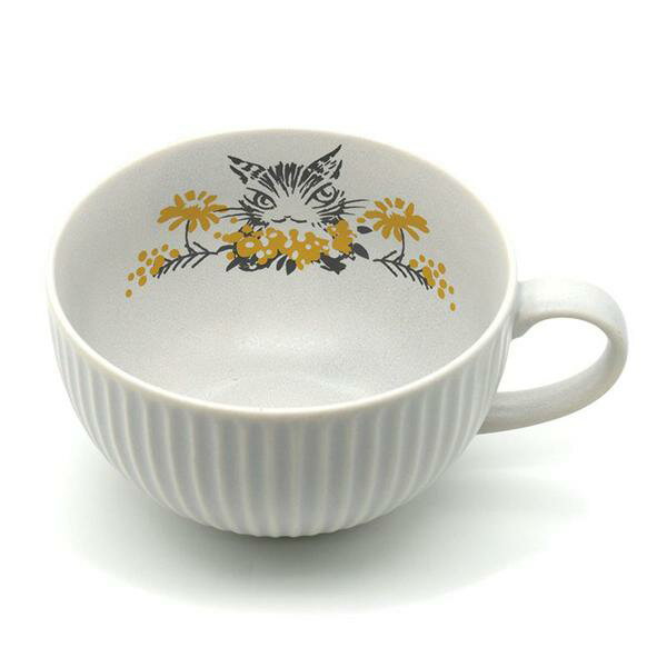 わちふぃーるど ヴェセルスープマグ ミモザ・灰 [日本製]