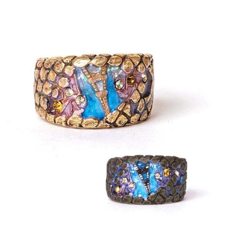 Palnart Poc(パルナートポック)：石畳の街 リング (ゴールド／アンティークゴールド) [日本製] Brough Superior