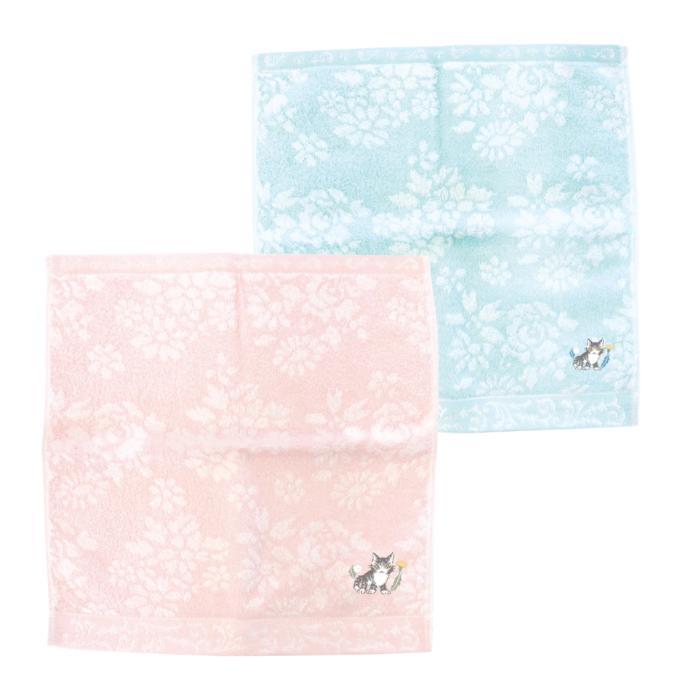 わちふぃーるど ブーケウォッシュタオル シギショアラ (ブルー／ピンク) [中国製]