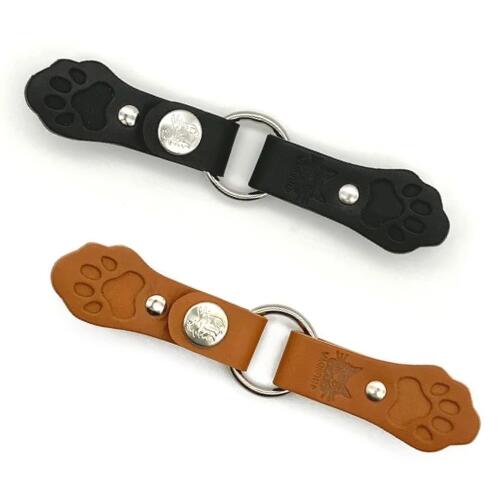 わちふぃーるど 猫手ストールキャッチ#2 (黒／キャメル) [日本製]