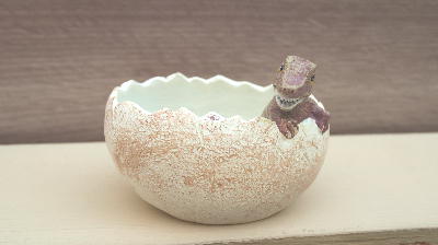 鉢　植木鉢　恐竜の卵　プチポット　アニマルポット