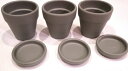 鉢 植木鉢 プチポットグレイ 3個セット【SALE】