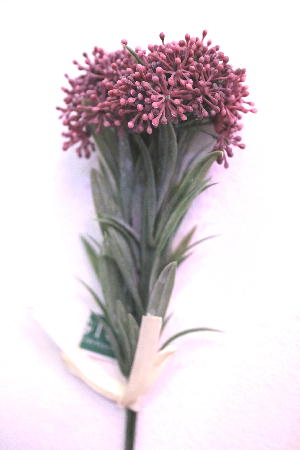 造花　アーティフィシャルフラワー　ポンポンシキミアバンドル　モーブ色