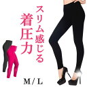 美脚 むくみ解消 補正 着圧 レギンス【SLIM BURLESQUE スリムバーレスク】S M ブラック ピンク ダイエット 美容 レギンス レディース 着圧 ...
