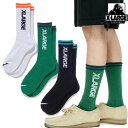 エクストララージ XLARGE CONTRAST STRIPE STANDARD LOGO SOCKS コントラスト ソックス ゴリラ 靴下 ミドル丈 小物 雑貨 メンズ ブランド ストリート