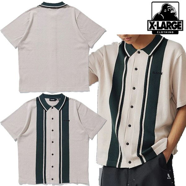 GNXg[W XLARGE LINE KNIT S/S SHIRT C jbg  Vc Vv l HD Y fB[X uh Xg[g Vi K