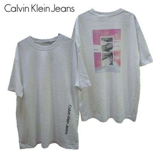 カルバンクラインジーンズ CALVIN KLEIN JEANS ディフーズド グラフィック Tシャツ 半袖 ロゴ ビックシルエット ユニセックス ブランド CK 新品 正規 カルバンクラインジーンズ CALVIN KLEIN JEANS ディフーズド グラフィック Tシャツ 半袖 ロゴ ビックシルエット ユニセックス ブランド CK 新品 正規