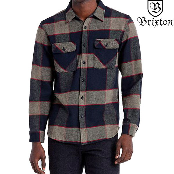 uNXg BRIXTON BOWERY L/S FLANNEL SHIRT HEATHER GREY 01213 lVc wr[l `bN AJW oCJ[ Vv Y uh