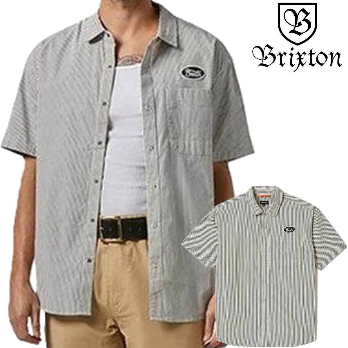 楽天市場】BRIXTON（スタイル（シャツ）ワークシャツ）（カジュアル 