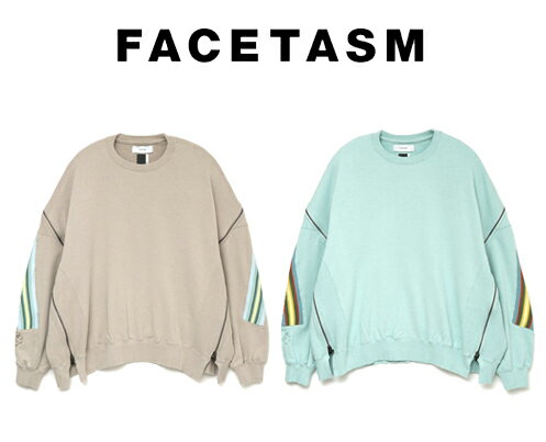 ファセッタズム FACETASM ZIPPER RIB SWEAT (JOO-SW-U02 ) ジッパー リブ スウェット トレーナー レイヤード ジップ ユニセックス パリコレ ブランド 新品 正規のサムネイル