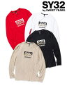 SY32 by SWEET YEARS エスワイサーティトゥ HONDA × SY32 BOX LOGO L/S TEE ホンダ コラボ ロンT 長袖 ロゴ セットアップ ユニセックス 正規 新品