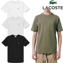 ラコステ ペアTシャツ ラコステ LACOSTE 鹿の子地 ポケット 半袖Tシャツ 半袖 ポケT シンプル 大人 キレイ目 メンズ レディース ユニセックス ブランド ワニ 正規品 新品