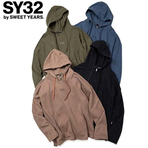 SY32 by SWEET YEARS エスワイサーティトゥ EMBROIDERY LOGO WIDE SILHOUETTE RELAXING P/O HOODIE パーカー ワイド ロゴ セットアップ ユニセックス 正規 新品 SY32 by SWEET YEARS エスワイサーティトゥ EMBROIDERY LOGO WIDE SILHOUETTE RELAXING P/O HOODIE パーカー ワイド ロゴ セットアップ ユニセックス 正規 新品