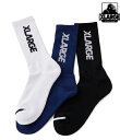 エクストララージ XLARGE STANDARD LOGO SOCKS スタンダード ロゴ 刺繍 ソックス 靴下 ギフト 小物 メンズ ブランド ストリート 新品 正規店(4)