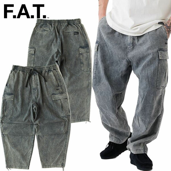 エフエイティー FAT ACIDILITY アシッドリティ スウェット パンツ ボトム 古着風 ワンポイント シンプル 大人 ストリート メンズ ブランド 新品 正規