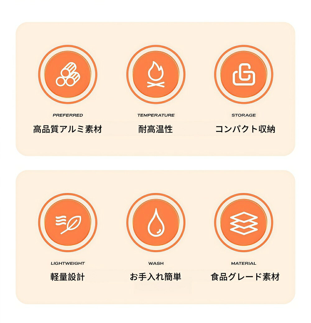 【新品限定＆50%OFFクーポン】クッカーセット 【2~3人分用】 収納袋付き 食器セット 鍋セット キャンプ食器 調理セット クッキングセット フライパン付き 鍋付き キャンプ用品 アウトドア キャンプ用品 ファミリーテーブルウェア 防災 登山 軽量 falami-store-10000161 ファラー サンプル画像3