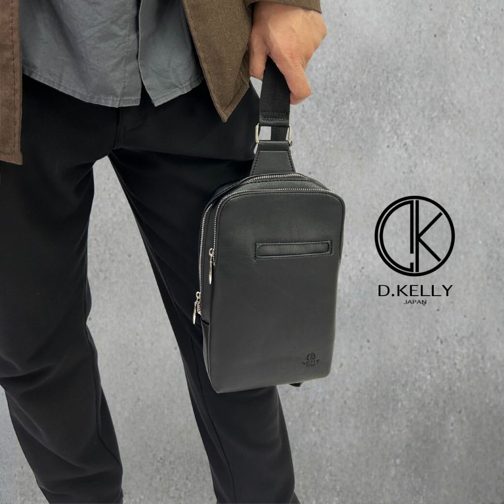 オープンポケットボディバッグ ワンショルダーバッグ メンズ D.KELLY メンズ 斜めがけ 縦型 ショルダーバッグ 男女兼用 シンプル ヒップバッグ 実用的 キャンバス アウトドア スポーツ おしゃれ 合皮 フェイクレザー プレゼント ラッピング 防災 母の日