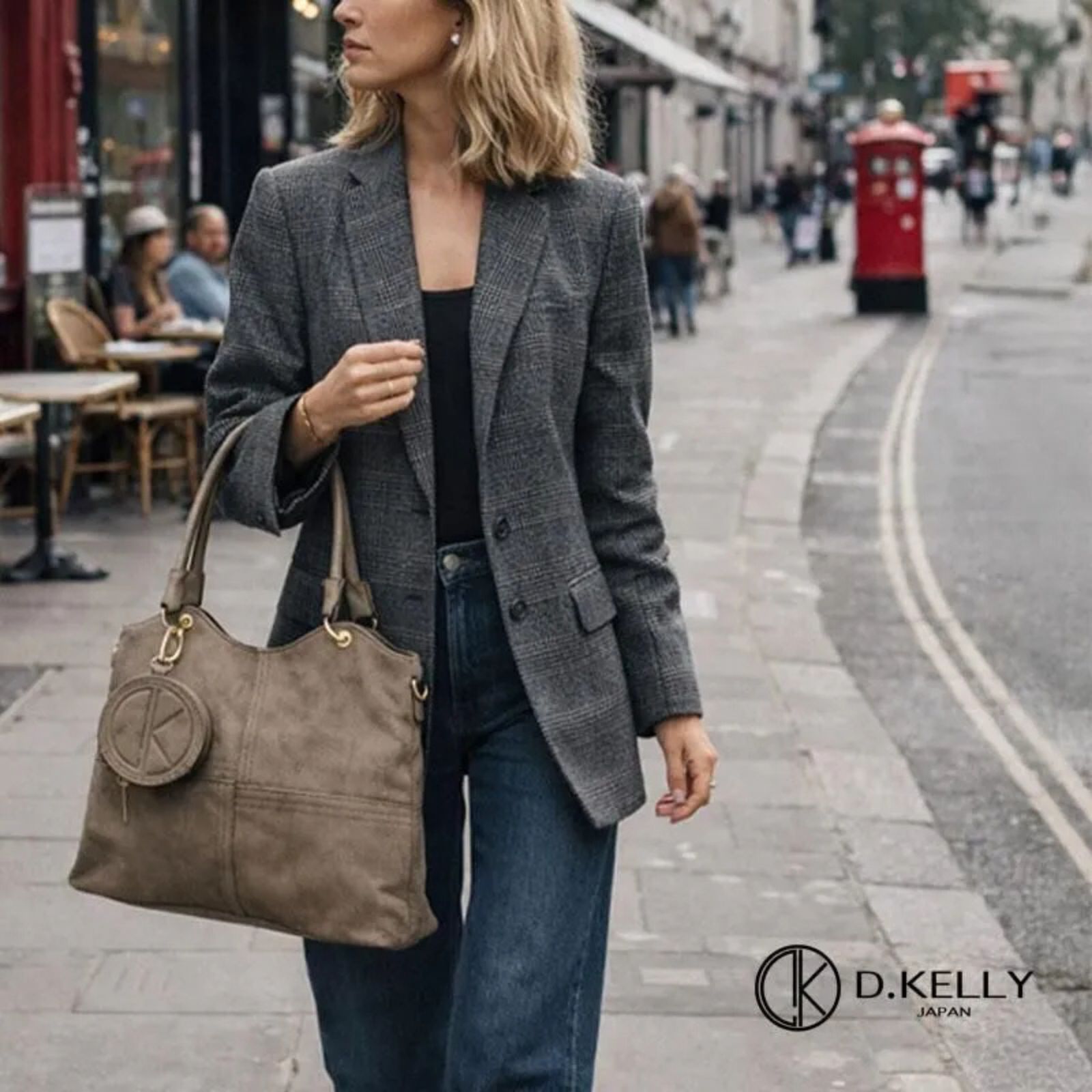 Rakuten - D.KELLY トートバッグ レディース 2WAY ハンドバッグ ショルダーバッグ フロントステッチ A4対応 軽量 通勤 大容量 ミニポーチ付 全7色 DK-ML-7120