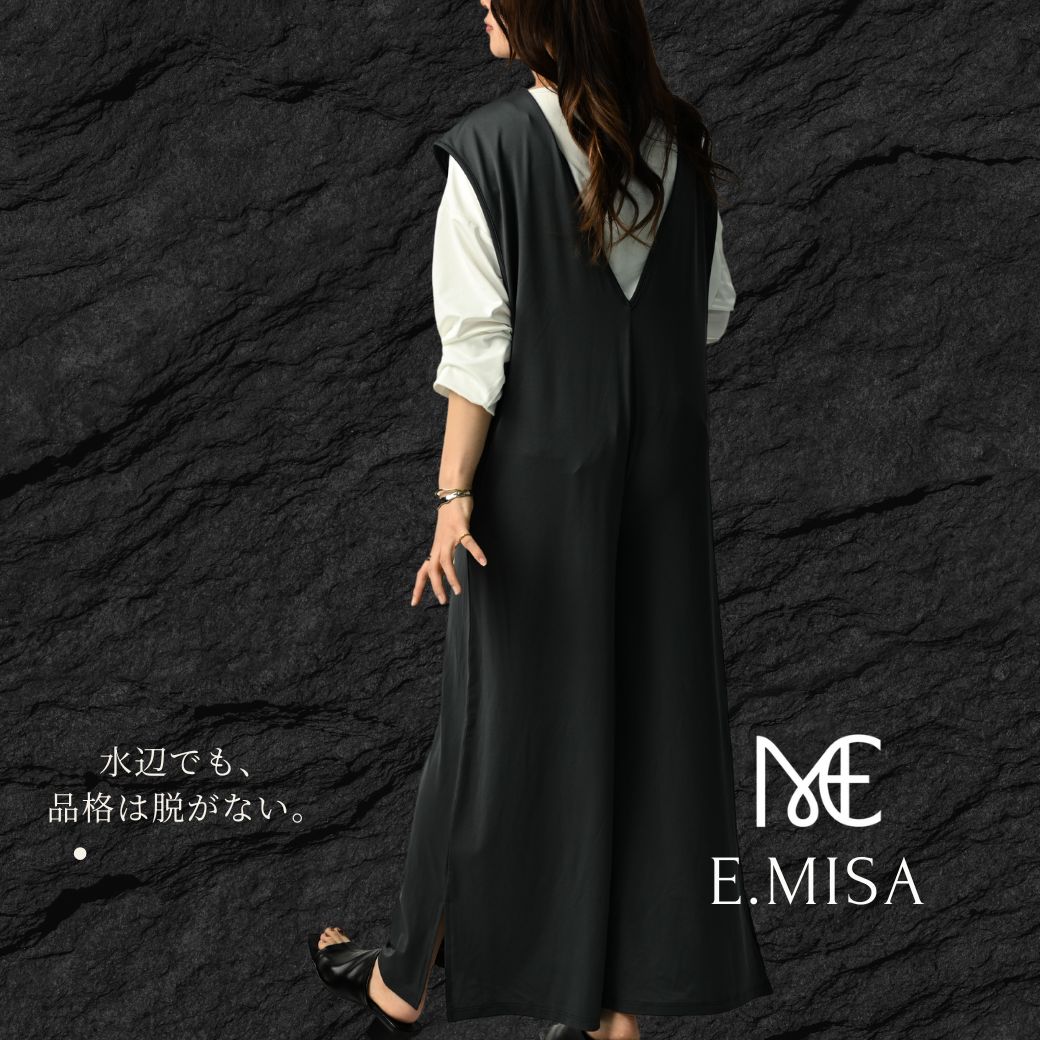 水着 ラッシュガード サロペット レディース オールインワン UVカット水陸両用 ボトムス ロング丈 ワイドパンツ オーバーサイズ 大きいサイズ 体型カバー 無地 薄手 マタニティ 黒 女の子 おしゃれ UV ゆったり upf50+ 最強配送 プール 接触冷感 夏 母の日