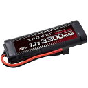 ハイテック エックスパワー XP3300-ND-B Ni-MH 7.2V 3300mAh バッテリー ニッケル水素 T型ディーンズコネクター 6セル ラウンドタ...