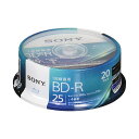 ソニー ブルーレイディスク BD-R 25GB (1枚あたり地デジ約3時間) 1回録画用 20枚入り 4倍速ダビング対応 ケース無し 20BNR1VJPP4