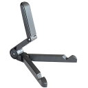 ノーブランド品 iPad タブレット PC スマートフォン 対応 折りたたみ式スタンド 角度調節可能 コンパクト収納 スタンド (折り畳み式スタンド, ブラック)(2)
