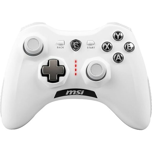 MSI ゲームパッド コントローラー FORCE GC30 V2 WHITE 有線/無線 十字キー着脱可能 KB605 MSI ゲームパッド コントローラー FORCE GC30 V2 WHITE 有線/無線 十字キー着脱可能 KB605