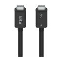 Belkin USB-Cケーブル Thunderbolt 4/USB4 100W 40Gbps高速データ転送 8K対応 iPhone 15/MacBook/iPad Pro/iMac/Windows対応 インテル認証 USB-IF認証 2m ブラック