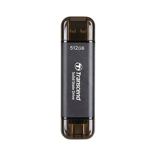トランセンドジャパン トランセンド ポータブルSSD 512GB 高速 最大1050 MB/s 超小型,軽量11g Type-A/Type-C 両対応 PS4/PS5 動作確認済 USB 10Gbps TS512GESD310C トランセンドジャパン トランセンド ポータブルSSD 512GB 高速 最大1050 MB/s 超小型,軽量11g Type-A/Type-C 両対応 PS4/PS5 動作確認済 USB 10Gbps TS512GESD310C