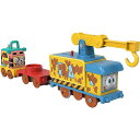 きかんしゃトーマス おもちゃ 車両セット Muddy Fix 'Em Up Friends バッテリー駆動式 カーリー・ザ・クレーン&サンディ・ザ・レールスピーダー 対象年齢3歳以上
