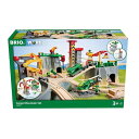 BRIO WORLD (ブリオ ワールド) カーゴマウンテンセット 36010「全49ピース」対象年齢 3歳~ (電動車両 電車 おもちゃ 木製 レール) 赤、...