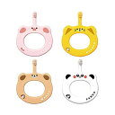 Ci ベビー 歯ブラシ 動物柄 リング 4本セット (ブタ、パンダ、ネコ、イヌ)