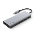 Belkin ハブ ドッキングステーション USB-C 7 in 1 100W PD HDMI SD/micro SDカード 3.5mmオーディオ iPad 9 / iPad mini 6 / M1 iPad Pro / M1 iMac / M1 M(2)