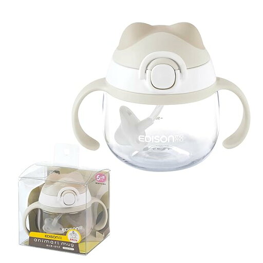 EDISONmama(エジソンママ) ストローマグカップ/あにま~るマグ モカ 200ml 5カ月~ コップ飲みの練習ができる フタのお耳は噛んでも安心 ロック付き もれにくい弁付きストロー 水筒 赤ちゃん ベビー EDISONmama(エジソンママ) ストローマグカップ/あにま~るマグ モカ 200ml 5カ月~ コップ飲みの練習ができる フタのお耳は噛んでも安心 ロック付き もれにくい弁付きストロー 水筒 赤ちゃん ベビー