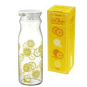 HARIO(ハリオ) 耐熱フリーポット レトロ レモン 冷水筒 実用容量1200ml 透明 黄色 耐熱ガラス製 熱湯・食洗器OK 麦茶ポット 日本製 FPR-1...