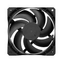 オウルテック ケースファン 120mm 4ピン PWM 500~2000rpm ブラック OWL-FL1225M-BK(2)